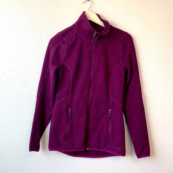 Champion Fleece Jacket Purple size Small - Picture 1 of 10